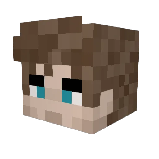 duzo Minecraft avatar head, 3D render