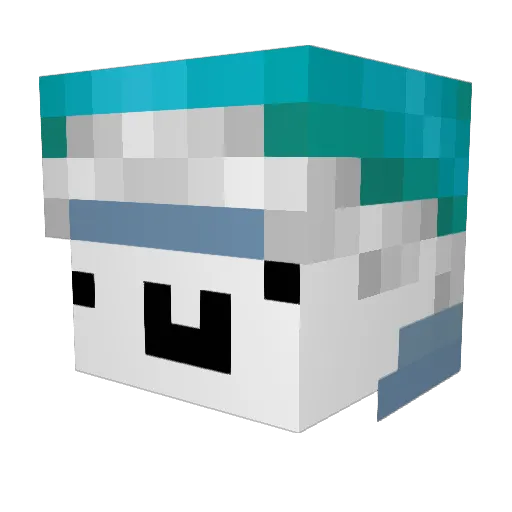 dv_finland Minecraft avatar head, 3D render