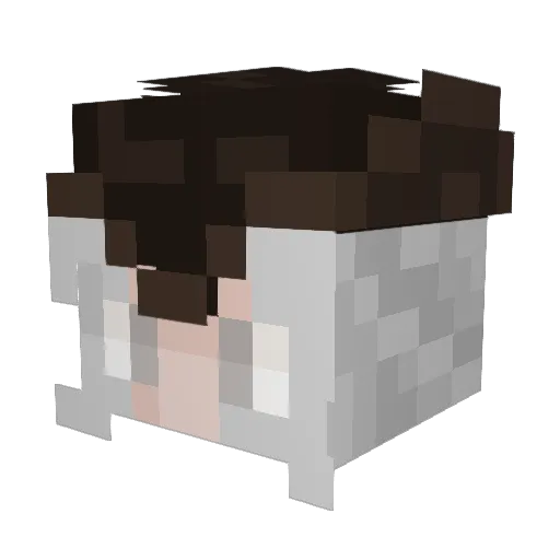 dva3h Minecraft avatar head, 3D render