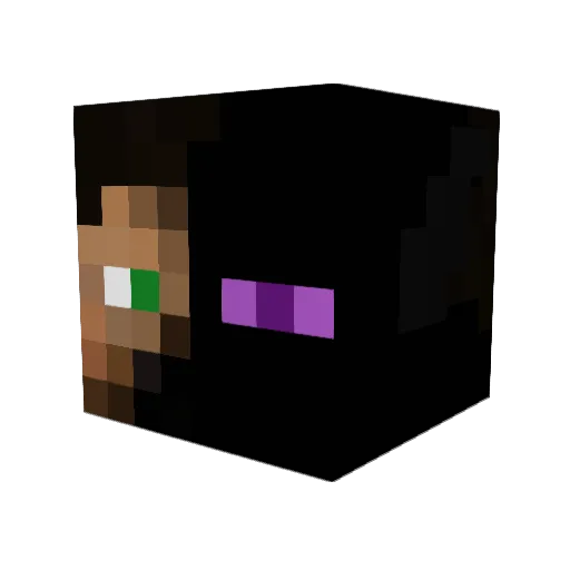 dvd33 Minecraft avatar head, 3D render