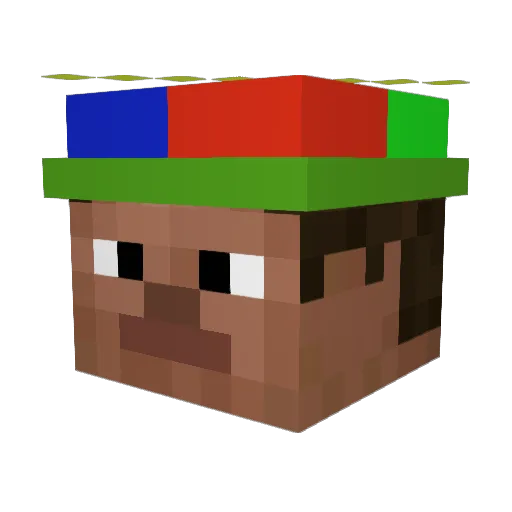 dvd34567 Minecraft avatar head, 3D render