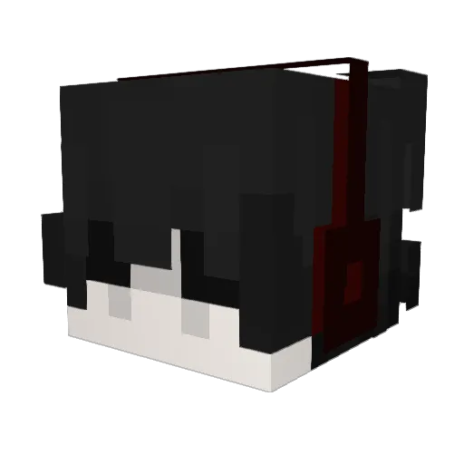 dvd_19 Minecraft avatar head, 3D render
