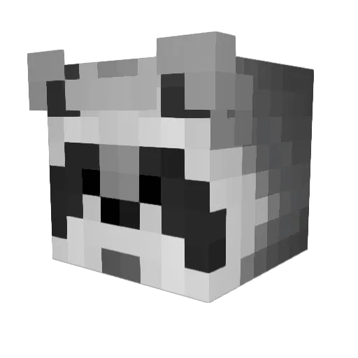 dvd_mr Minecraft avatar head, 3D render