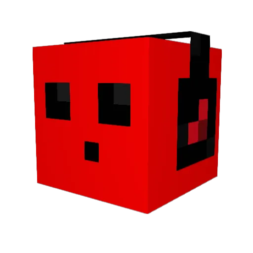 dvdwells Minecraft avatar head, 3D render