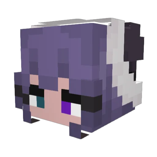 dvenea Minecraft avatar head, 3D render