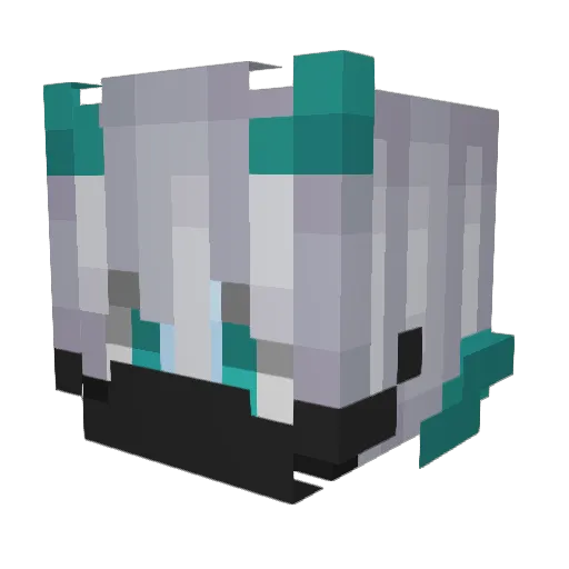 dvidx55 Minecraft avatar head, 3D render
