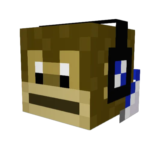 dvilla24 Minecraft avatar head, 3D render