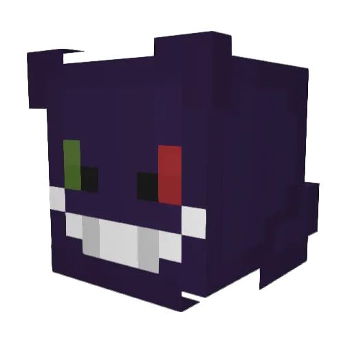 dvld Minecraft avatar head, 3D render