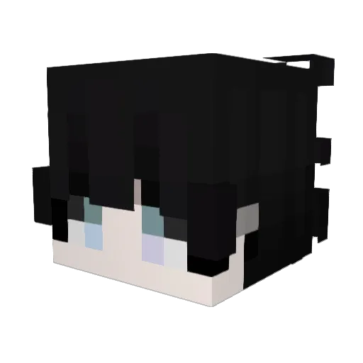 dvldaiiu Minecraft avatar head, 3D render