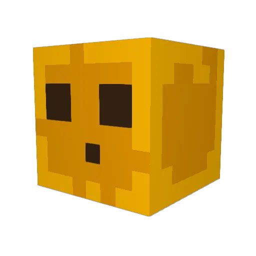 dvminik Minecraft avatar head, 3D render