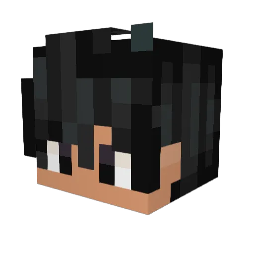 dvnirep Minecraft avatar head, 3D render