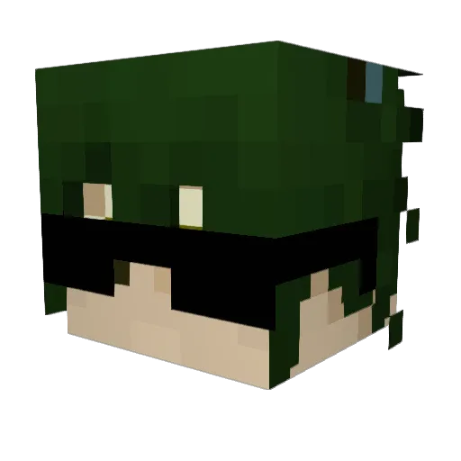 dvnte888 Minecraft avatar head, 3D render