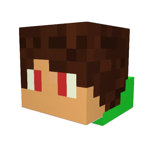 dvojnik2 Minecraft avatar head, 3D render