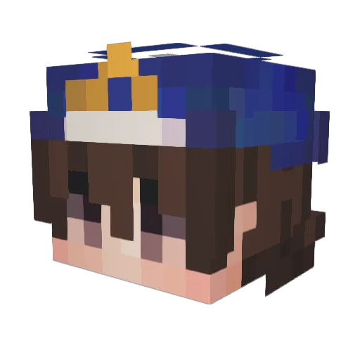 dvredevil Minecraft avatar head, 3D render