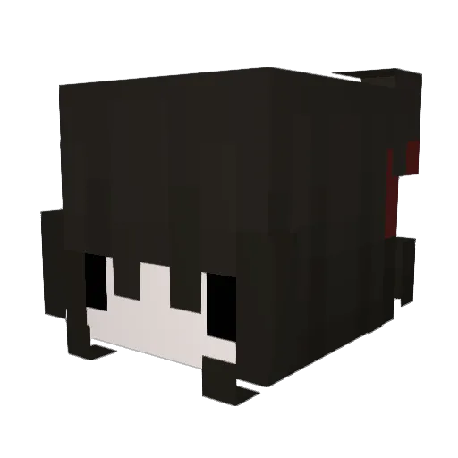 dvrps Minecraft avatar head, 3D render