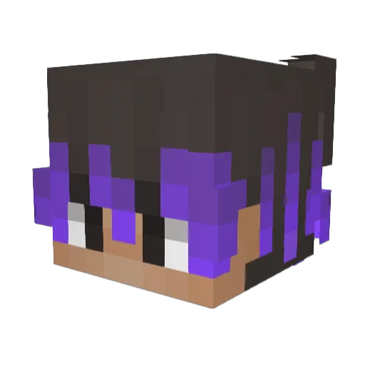 dvua Minecraft avatar head, 3D render