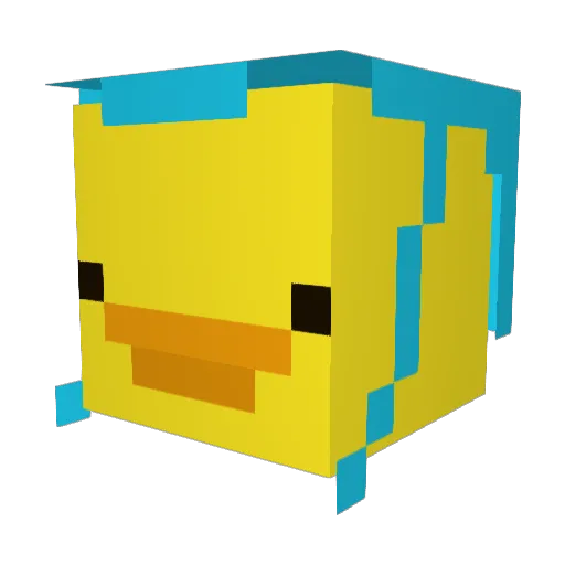 dvvp Minecraft avatar head, 3D render
