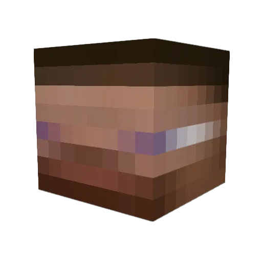 dw8_ro Minecraft avatar head, 3D render
