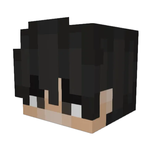dwaira Minecraft avatar head, 3D render