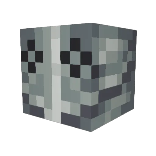 dwaop Minecraft avatar head, 3D render
