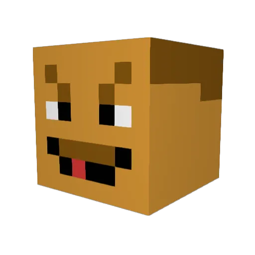 dwarven_chef Minecraft avatar head, 3D render