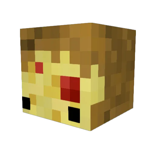 dwas01 Minecraft avatar head, 3D render