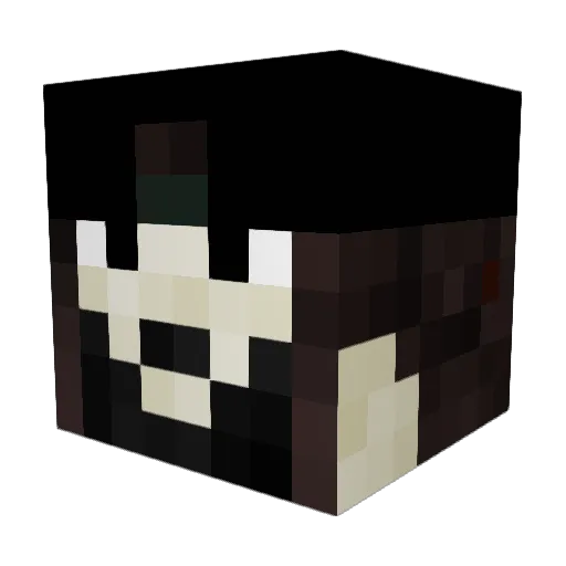 dwazekop Minecraft avatar head, 3D render