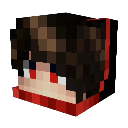 dweebdude Minecraft avatar head, 3D render
