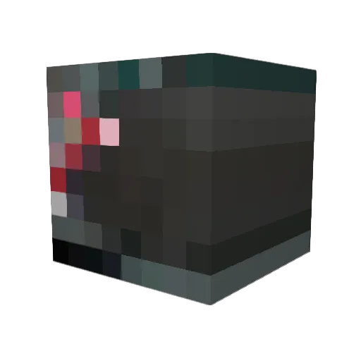 dweeeeeeeb Minecraft avatar head, 3D render