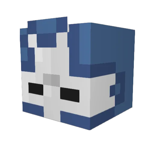 dwilde7 Minecraft avatar head, 3D render