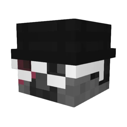 dwipy_kun Minecraft avatar head, 3D render