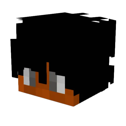 dwka Minecraft avatar head, 3D render