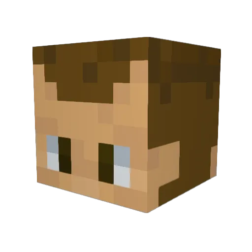 dwmengel Minecraft avatar head, 3D render
