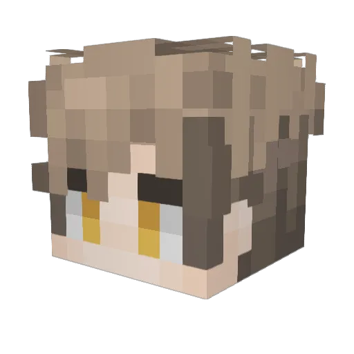 dwnamic Minecraft avatar head, 3D render