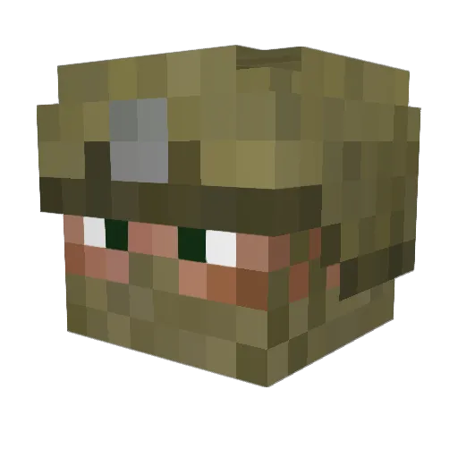 dwolf52000 Minecraft avatar head, 3D render