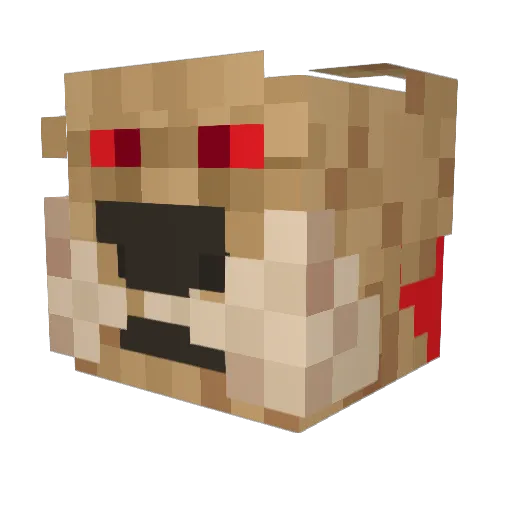 dxarhs Minecraft avatar head, 3D render