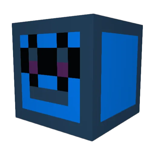 dxbzz Minecraft avatar head, 3D render