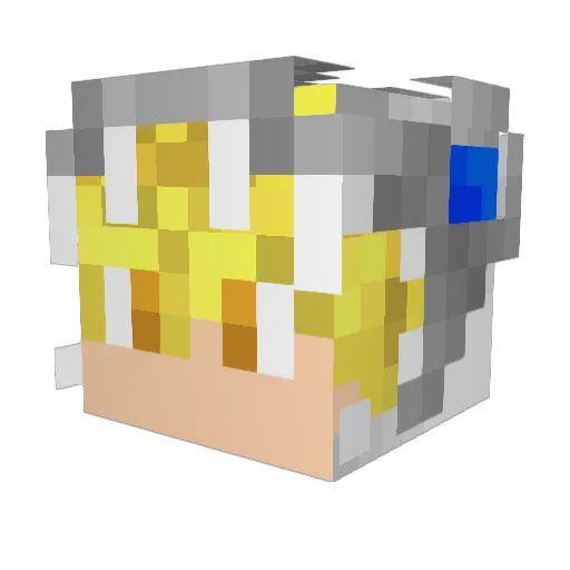 dxdlegends27 Minecraft avatar head, 3D render