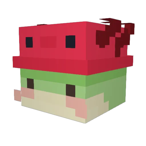dxentiv Minecraft avatar head, 3D render