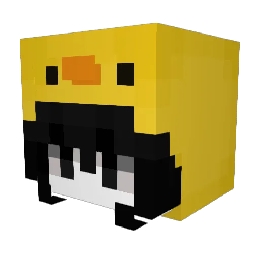 dxhan Minecraft avatar head, 3D render