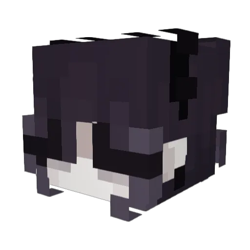 dxllskata Minecraft avatar head, 3D render