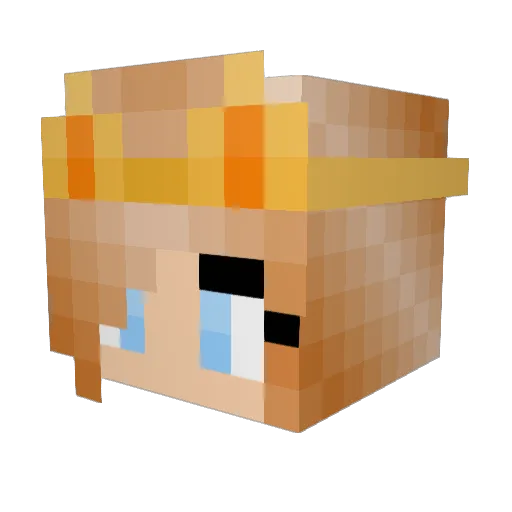 dxlphox Minecraft avatar head, 3D render