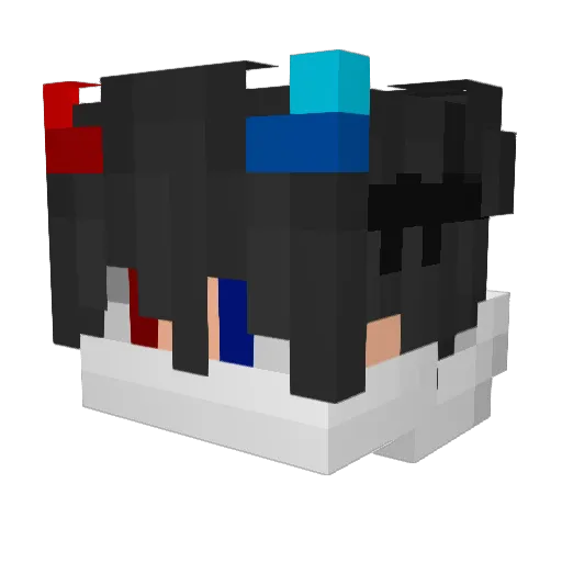 dxnato Minecraft avatar head, 3D render