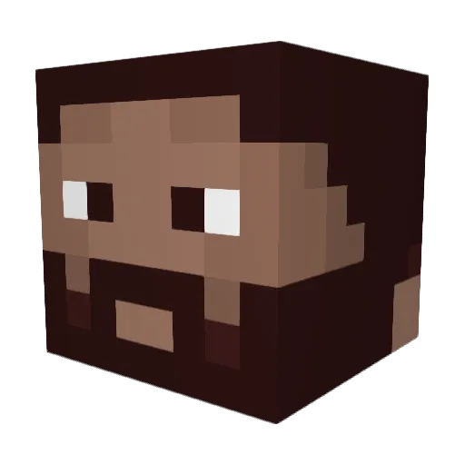 dxnis01 Minecraft avatar head, 3D render