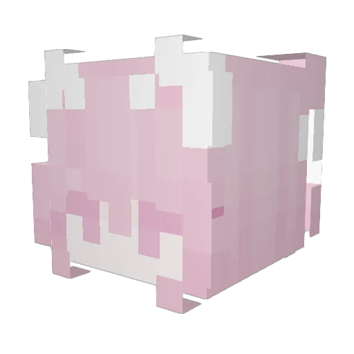 dxpq Minecraft avatar head, 3D render