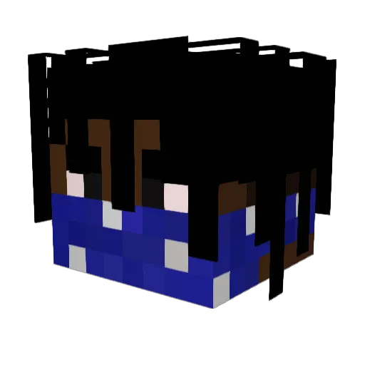 dxrillz Minecraft avatar head, 3D render