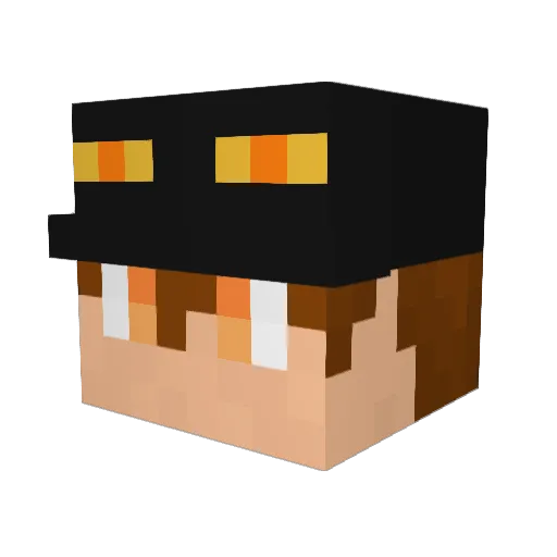 dxrkisadevil Minecraft avatar head, 3D render