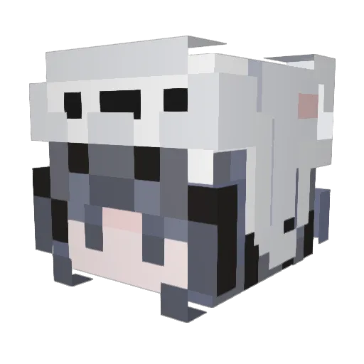 dxrlo_08 Minecraft avatar head, 3D render