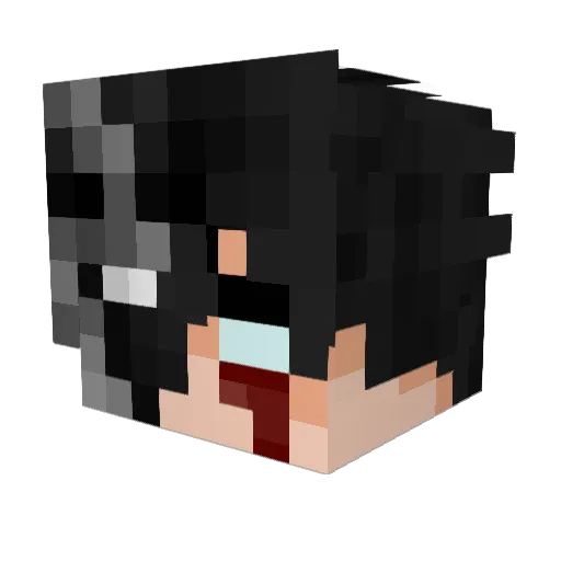 dxshinho Minecraft avatar head, 3D render
