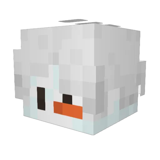 dxvinzz Minecraft avatar head, 3D render